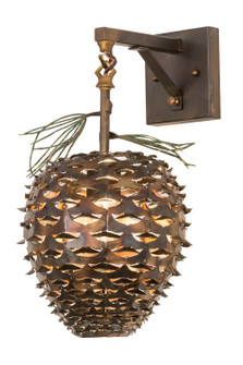 Stoneycreek One Light Wall Sconce in Dark Burnished Antique Copper & Green Needles (57|176185)