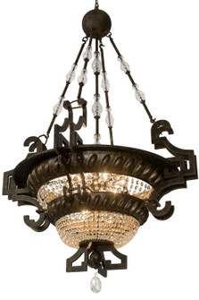 Amphora Eight Light Pendant in Mottled Gold (57|174999)