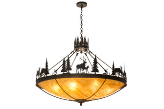 Deer Family Eight Light Pendant in Timeless Bronze (57|174948)