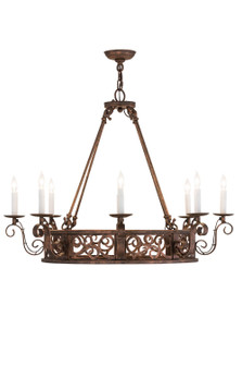 Delano Eight Light Chandelier in French Copper (57|174909)