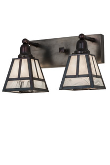T'' Mission'' Two Light Wall Sconce in Weathered Antique Brass (57|174103)