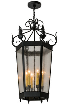 Regency Six Light Pendant in Black Metal (57|172965)