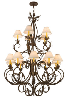 Alexandria 15 Light Chandelier in Cortez Gold (57|169636)