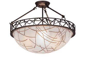 Tracery Three Light Pendant in Mahogany Bronze (57|169496)