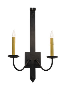 Primitive Two Light Wall Sconce in Costello Black (57|166556)