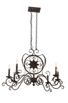 Christabel Six Light Chandelier in Cajun Spice (57|166498)