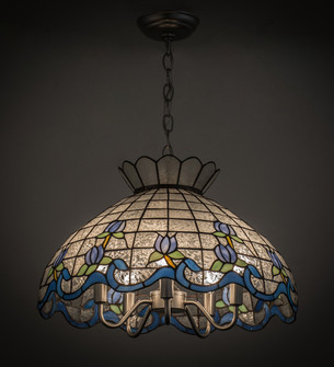 Roseborder Five Light Pendant in Nickel (57|165806)