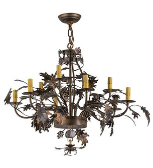 Greenbriar Oak 11 Light Chandelier Hardware in Dark Burnished Antique Copper (57|165484)