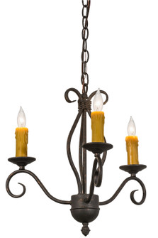Sienna Three Light Chandelier in Copper Rust (57|164383)