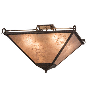 Mission Four Light Inverted Pendant in Coffee Bean (57|163904)