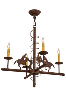 Cowboy Four Light Chandelier in Rusty Nail (57|163306)
