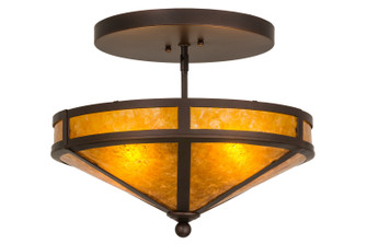 Craftsman Two Light Flushmount in Mahogany Bronze (57|163106)