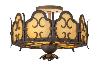 Radha Two Light Flushmount in Cajun Spice Textured (57|163078)