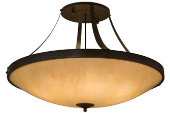 Urban Eight Light Semi-Flushmount in Timeless Bronze (57|161899)