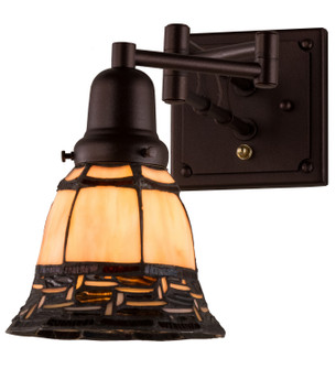 Cilindro One Light Swing Arm Wall Sconce in Custom,Mahogany Bronze (57|161597)