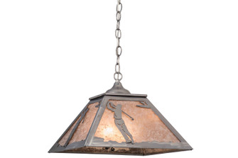 Golf Two Light Pendant in Industrial Steel (57|160480)