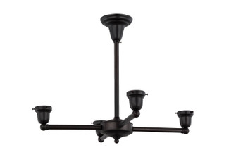 Chandelier Hardware Four Light Chandelier Hardware in Craftsman Brown (57|157539)