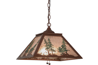 Tall Pines Two Light Pendant in Rust / Green Trees (57|154496)