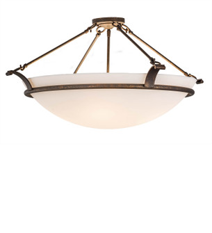 Almeria Four Light Semi-Flushmount in Gilded Tobacco (57|154196)