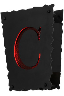 Personalized One Light Wall Sconce in Textured Black (57|153787)