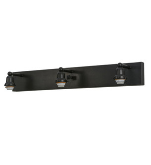 Vanity Hardware Three Light Vanity Hardware in Craftsman Brown (57|153467)