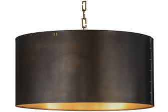 Cilindro 12 Light Pendant in Craftsman Brown & Brushed Brass (57|153356)
