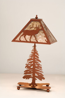 Lone Elk Two Light Table Base in Rust (57|15300)