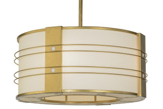 Cilindro Four Light Pendant in Gold Leaf (57|152097)