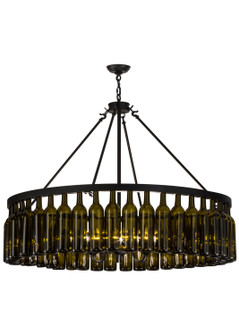 Tuscan Vineyard Six Light Chandelier in Textured Black (57|152072)
