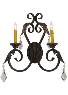 Josephine Two Light Wall Sconce in Antique Iron Gate (57|151650)