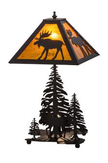 Moose Through The Trees Two Light Table Lamp in Oil Rubbed Bronze (57|151467)