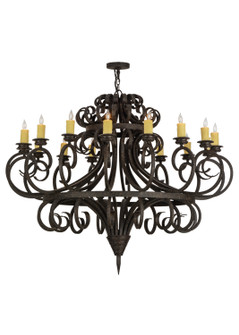 Symen 16 Light Chandelier in Coffee Bean (57|151204)