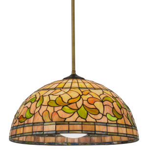 Tiffany Turning Leaf One Light Pendant in Antique Copper (57|149378)