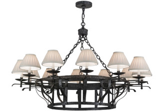 Ethel 12 Light Chandelier in Antique Iron Gate (57|148230)