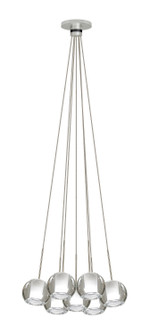 Gracie Seven Light Chandelier in Satin Nickel (408|CS092CRSNX1)