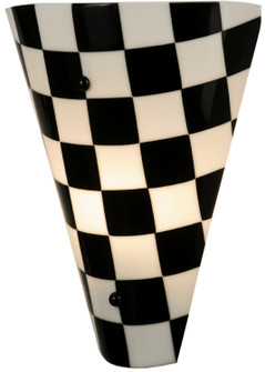 My Brother Mario One Light Wall Sconce in Black Metal,Nickel (57|146161)