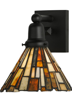 Delta One Light Wall Sconce in Black Metal (57|145861)
