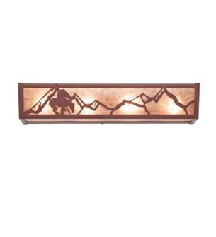 Trails End Four Light Vanity in Rust (57|14399)
