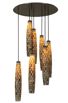 Checkers Seven Light Pendant in Timeless Bronze (57|143750)