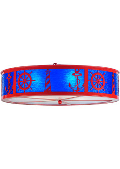 Coastal Collection Four Light Flushmount in Red (57|143521)