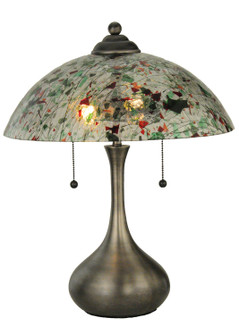 Metro Fusion Two Light Table Lamp in Red/Green Confetti (57|143292)
