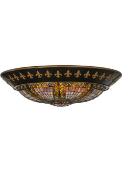 Fleur-De-Lis Eight Light Flushmount in Copper Vein/ Nu Gold (57|141938)