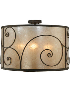 Granada Five Light Flushmount in Gilded Tobacco (57|138539)