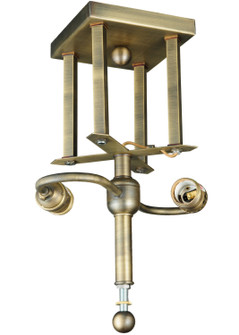 Mission Two Light Flushmount in Antique Brass (57|137569)