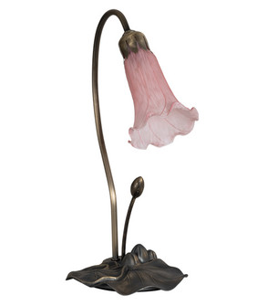 Pink One Light Accent Lamp in Antique Brass (57|13692)