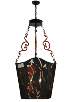 Panier Wasre Four Light Pendant in Textured Black (57|136464)