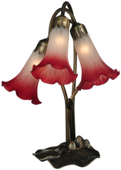 Pink/White Three Light Accent Lamp in Mahogany Bronze (57|13593)