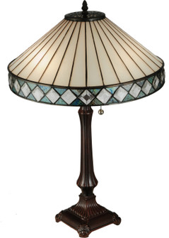 Diamondring Two Light Table Lamp in Mahogany Bronze (57|134537)