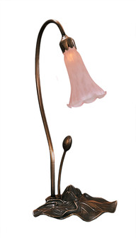 Pink Pond Lily One Light Accent Lamp in Mahogany Bronze (57|13447)