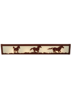 Running Horses Four Light Vanity in Rust (57|134120)